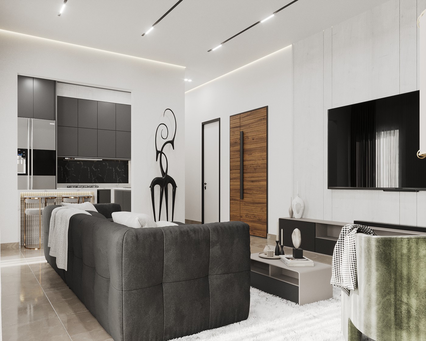 ONE BEDROOM LIVING ROOM IMAGE 1